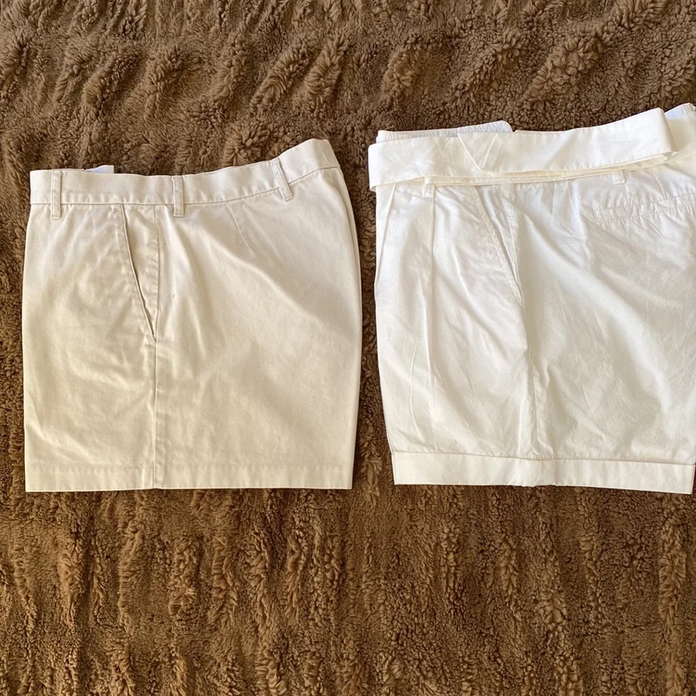 Bundle of shorts J. Crew & AnnTaylor Loft shorts & hat - Picture 4 of 16